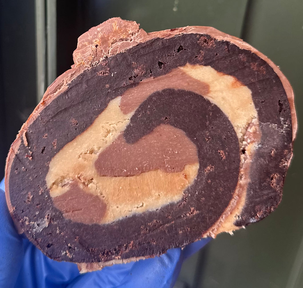 Dairy Milk & Biscoff Brownie Roll ^