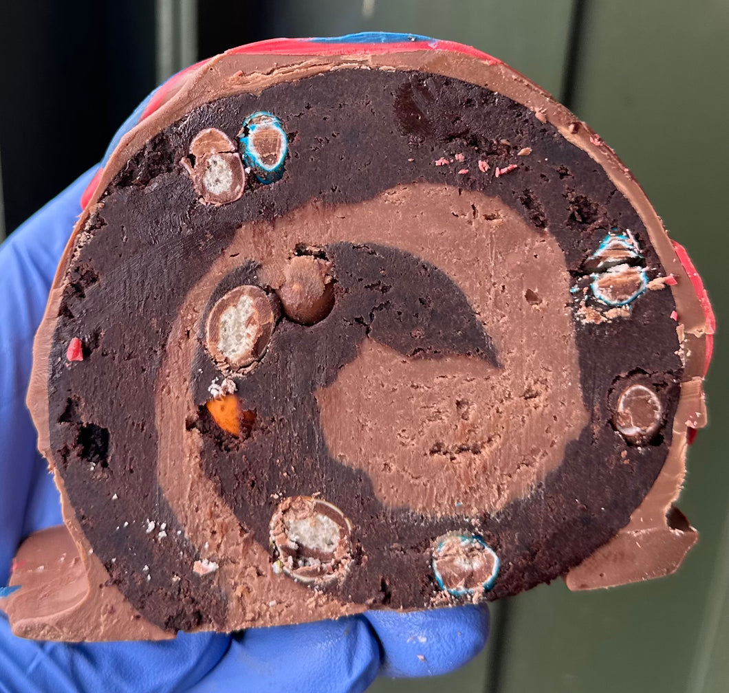 Crispy M&M Brownie Roll