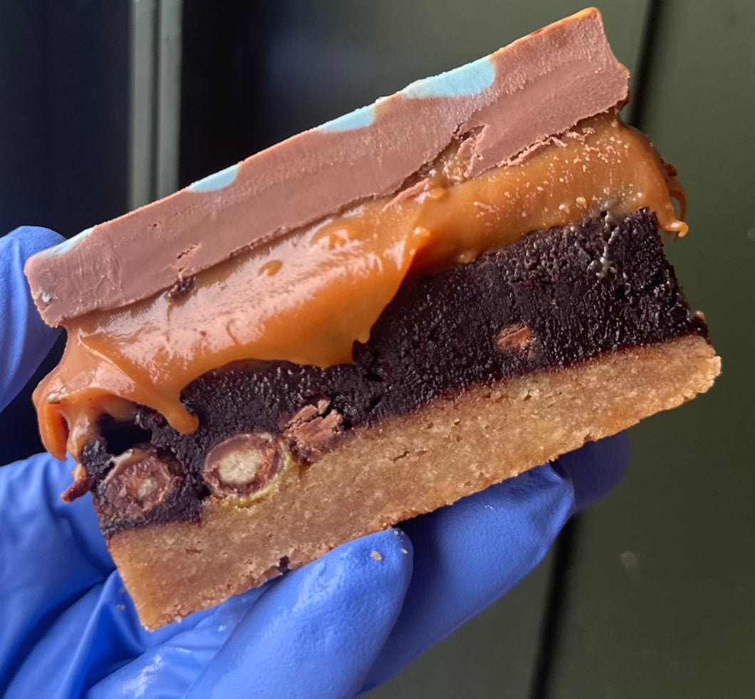Crispy M&M Brookie Millionaires