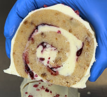 Load image into Gallery viewer, Raspberry Ripple Blondie Roll ^
