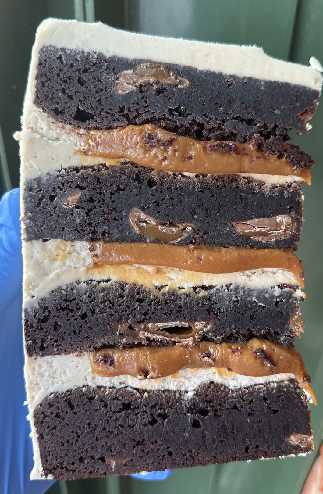 Galaxy Caramel Brownie Cake *^