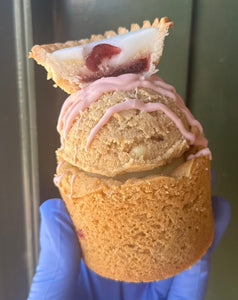Cherry Bakewell Cookie Cup ^