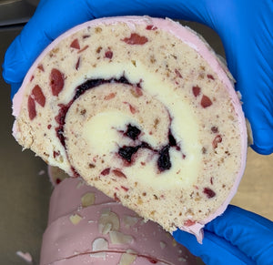 Cherry Bakewell Blondie Roll ^