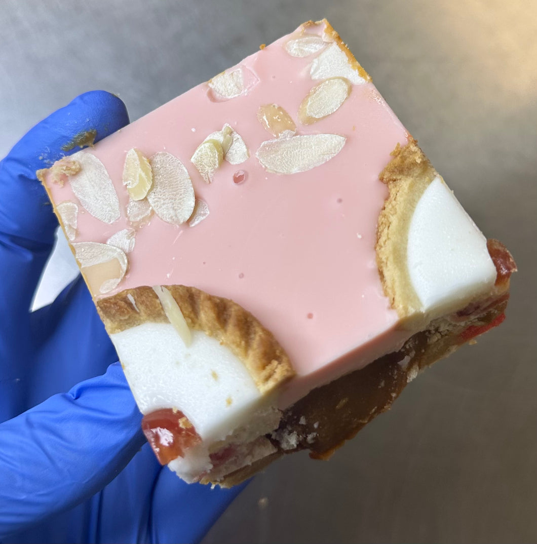 Cherry Bakewell Cookie Millionaires ^