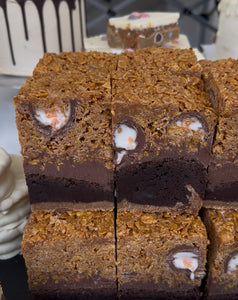 Creme Egg Cornflake Brookie