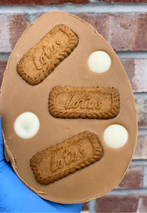 Vegan Biscoff Rocky Road Easter Egg